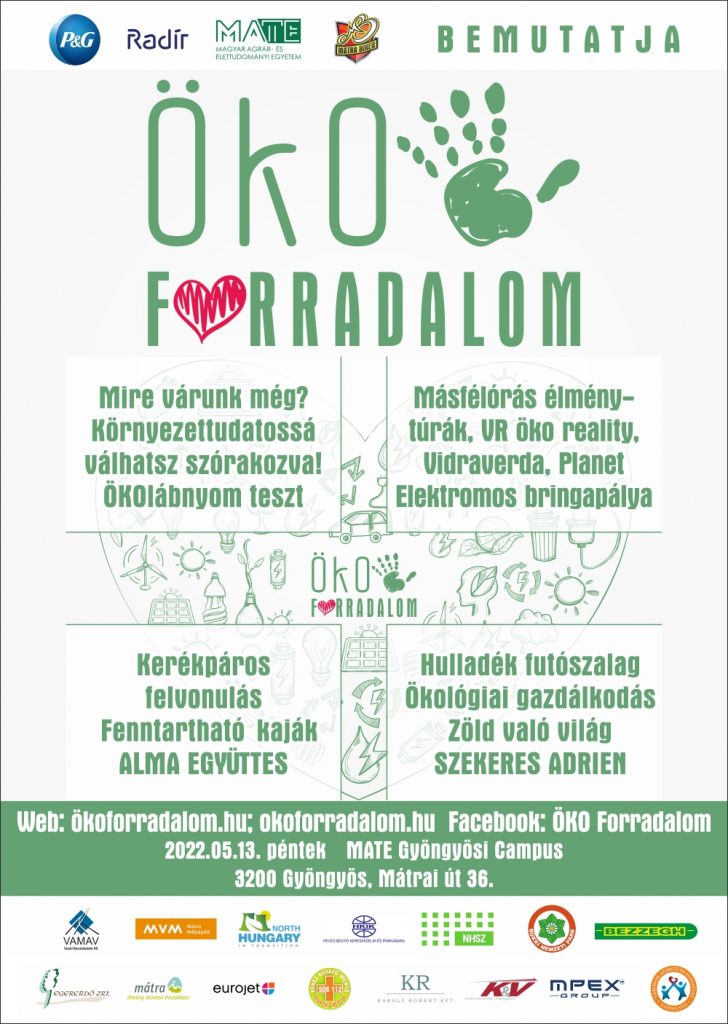 Az Ökoforradalom rendezvény sajtóban megjelent plakátja